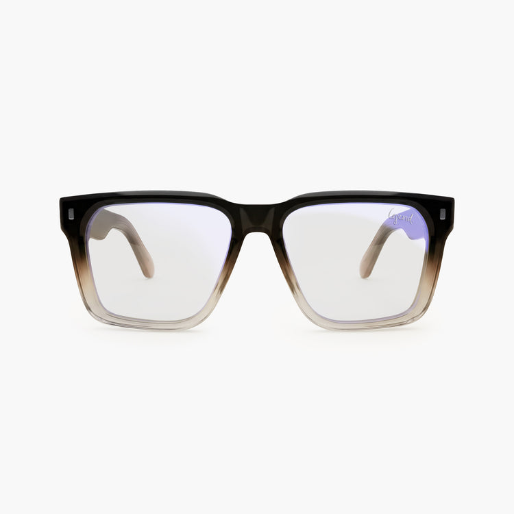 Darryl Chocolat - Blue-light Glasses + Sun Clip