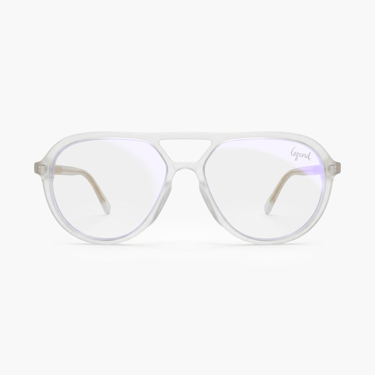 Dean White -  Blue-light glasses + Sun Clip