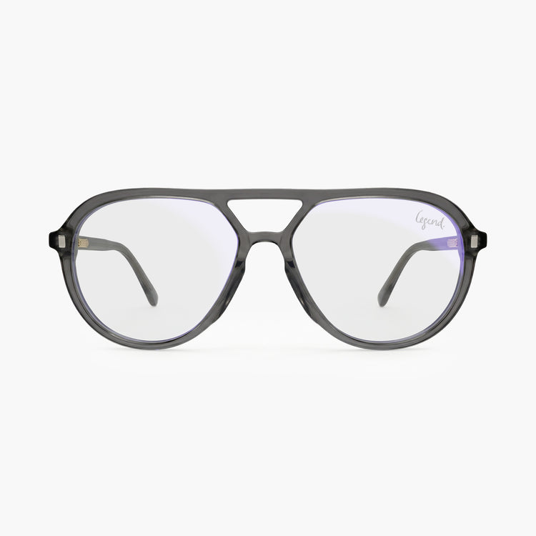 Dean Grey -  Blue-light glasses + Sun Clip