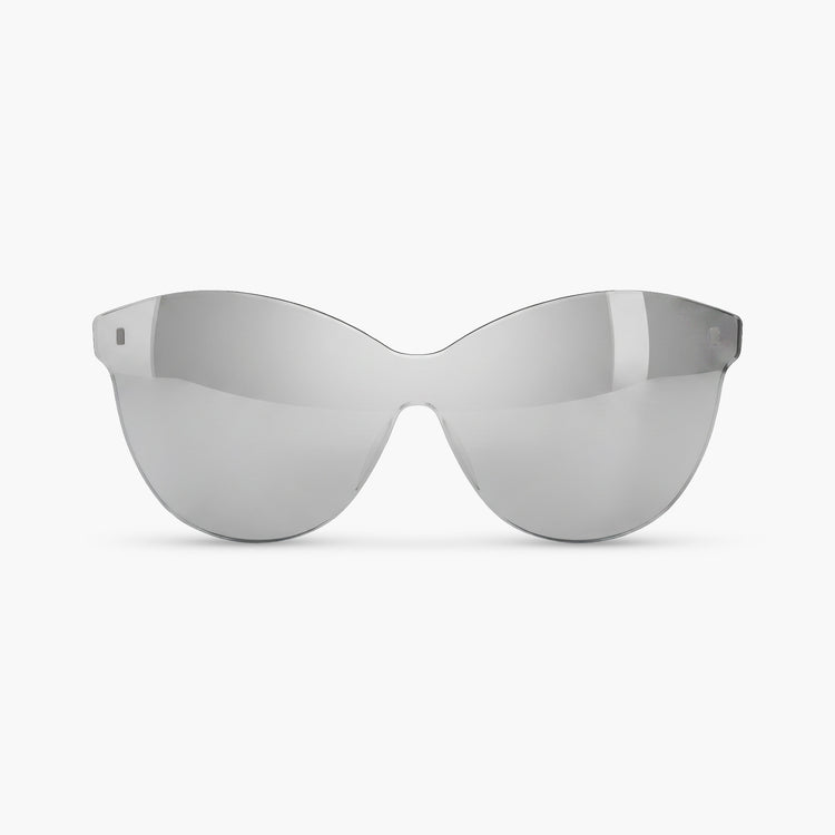 MIRRORED SILVER SUN CLIP-ON -  Emma