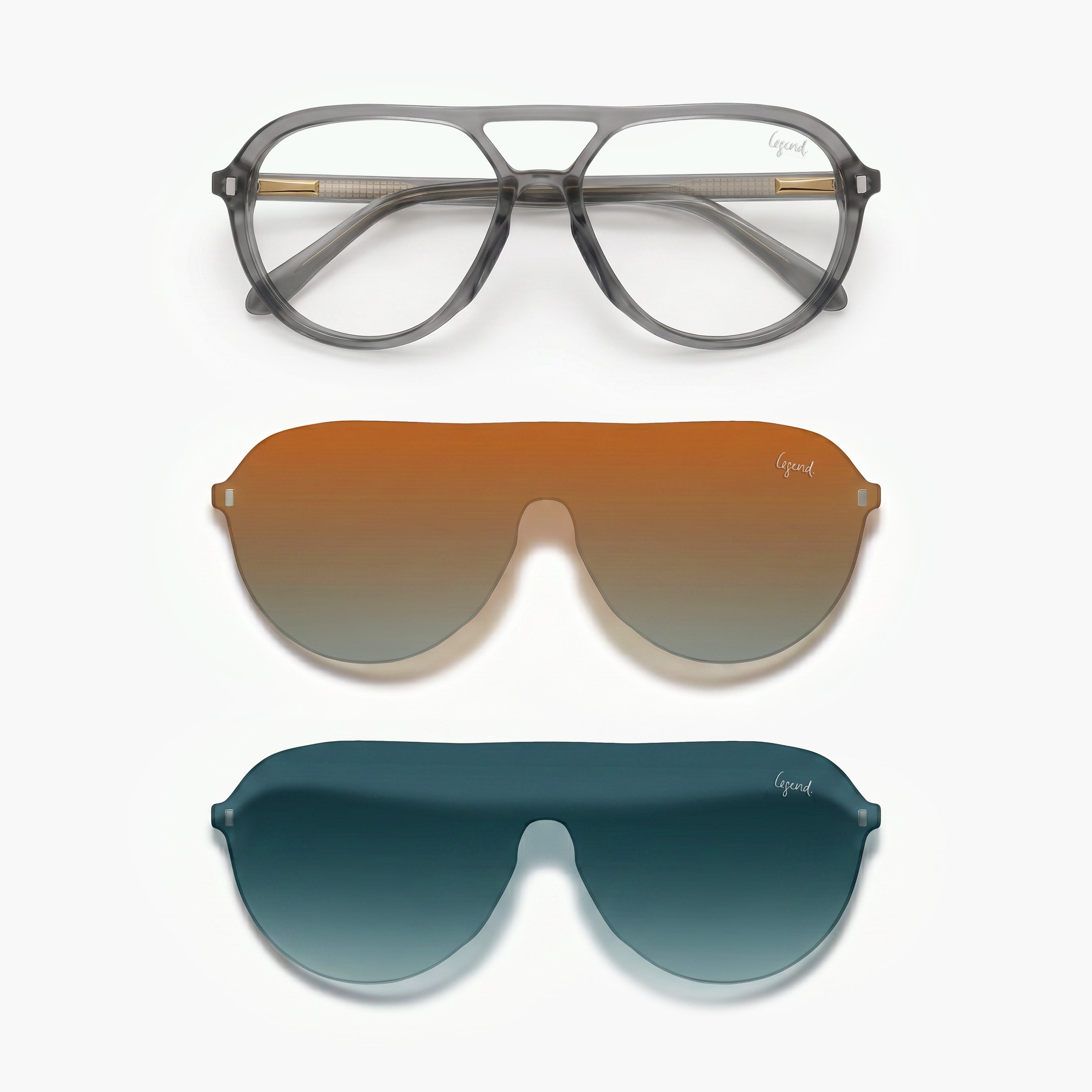 Dean SG - Prescription glasses +2 Clips