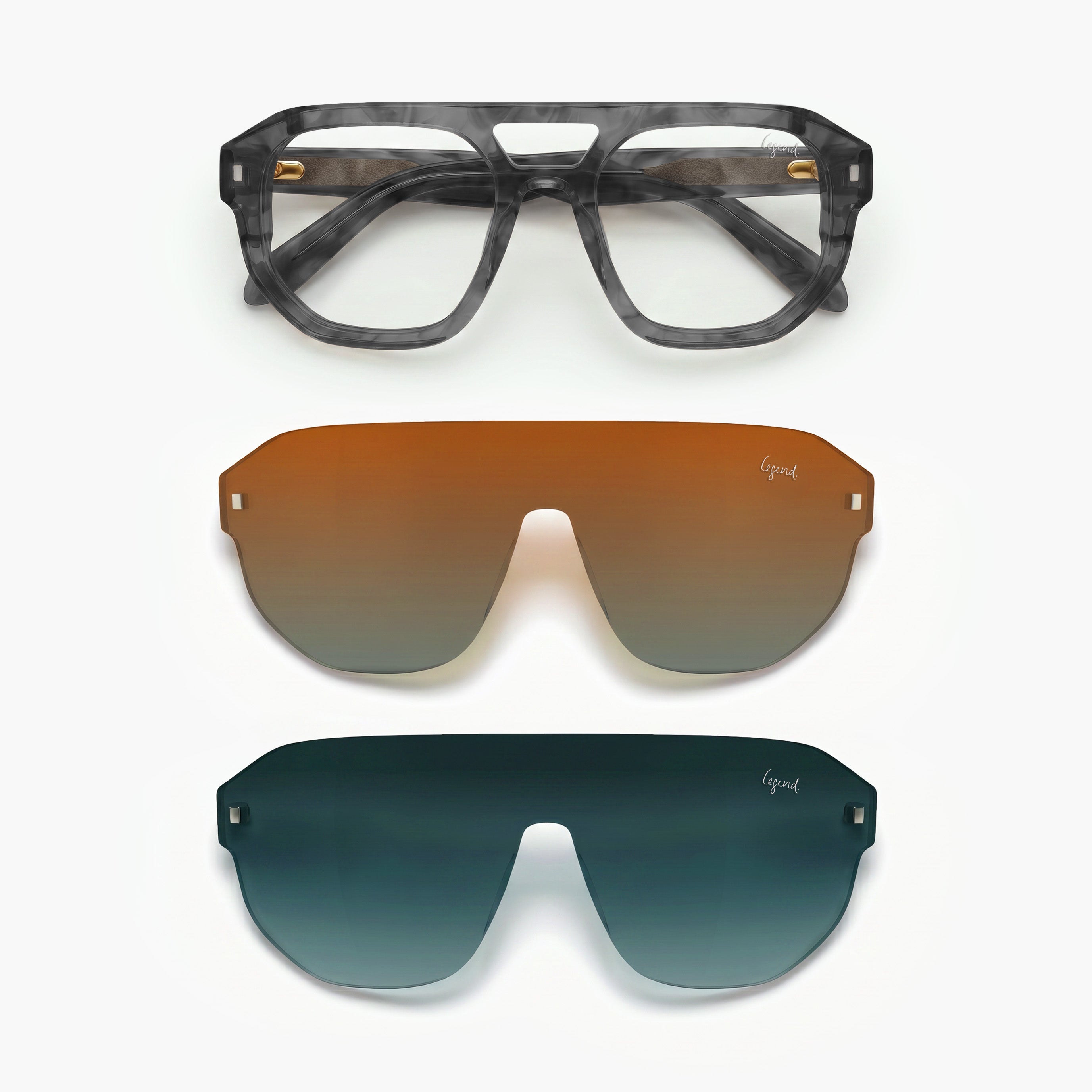 George OB - Prescription Glasses +2 Clips