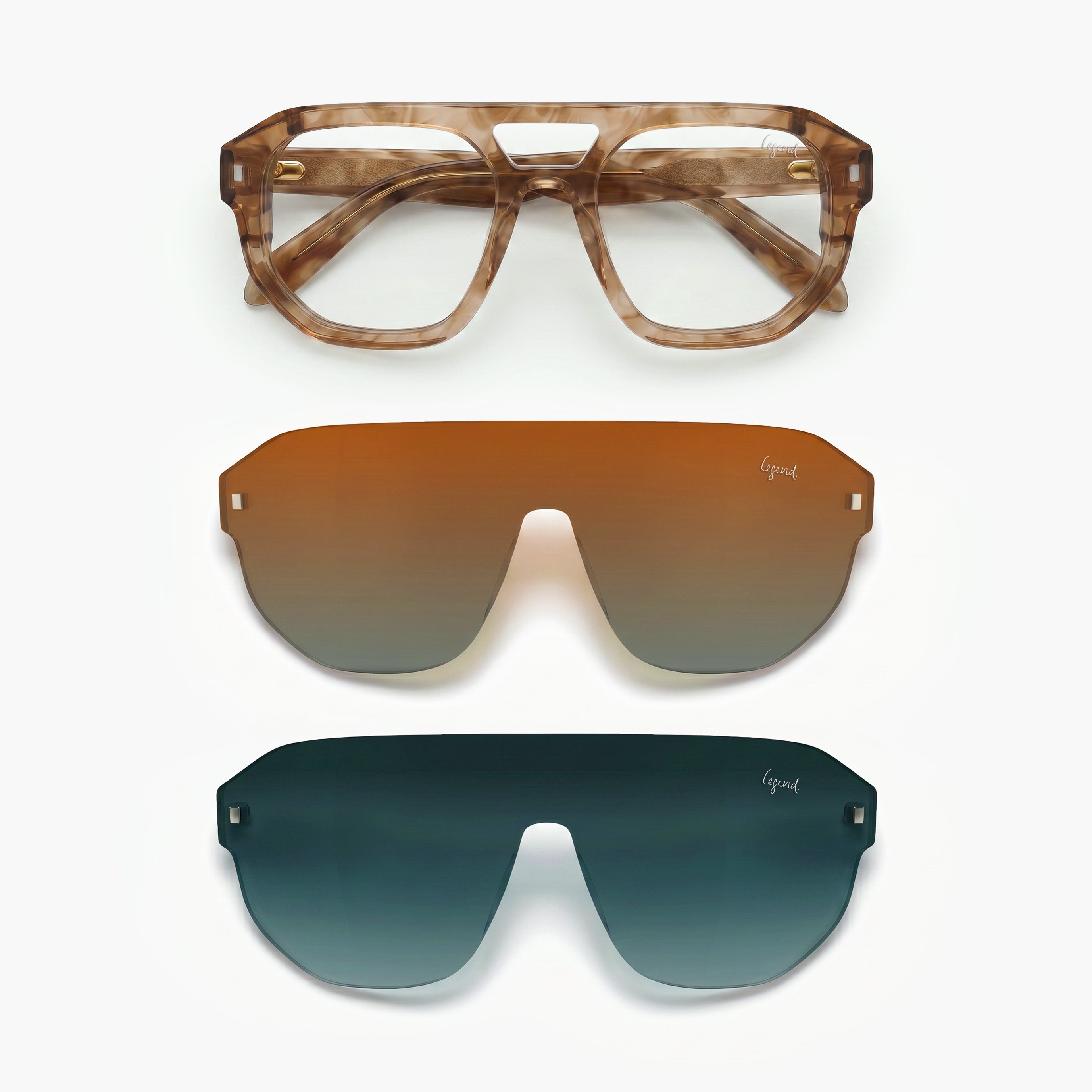 George OY - Prescription Glasses +2 Clips