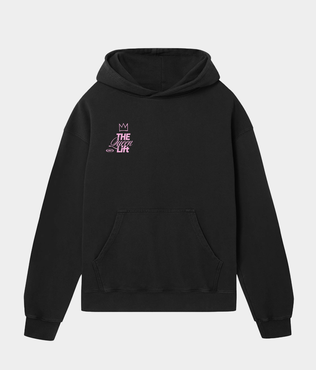 Hoodie Oversized The Queen Lift - Black